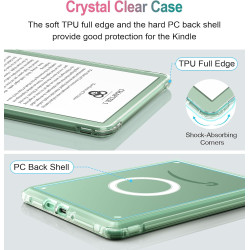 MoKo Étuis pour 6" Kindle(11e Génération-2024/2022), Étui de Protection Ultrafin et Lléger pour Kindle, Compatible avec la Poign