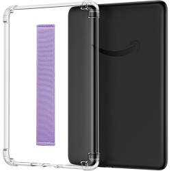 MoKo Coque Compatible avec 6" Liseuses Kindle 11e Génération(Modèle 2024/2022), Étui Protection Mince Flexible TPU avec Dragonne