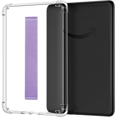 MoKo Coque Compatible avec 6" Liseuses Kindle 11e Génération(Modèle 2024/2022), Étui Protection Mince Flexible TPU avec Dragonne