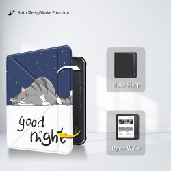 Étui Housse Coque pour Kobo Libra Colour (2024) / Kobo Libra 2 (2021) 7" eReader, Case avec Fonction de Veille/réveil Automatiqu