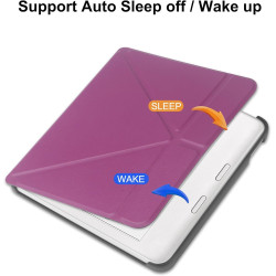 Hgwalp coque compatible avec kobo libra colour (2024) 7 pouces ebooks, étui ultra - mince et léger avec réveil/sommeil automatiq