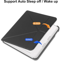 Hgwalp coque compatible avec kobo libra colour (2024) 7 pouces ebooks, étui ultra - mince et léger avec réveil/sommeil automatiq