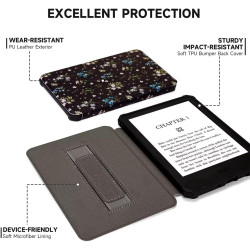 Fancity étui compatible avec kindle paperblanc (12ème génération 2024) et kindle colorsoft signature edition, cuir pu souple tpu