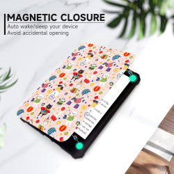 Fancity étui compatible avec kindle paperblanc (12e génération 2024) 7" et kindle colorsoft signature edition, cuir pu souple tp