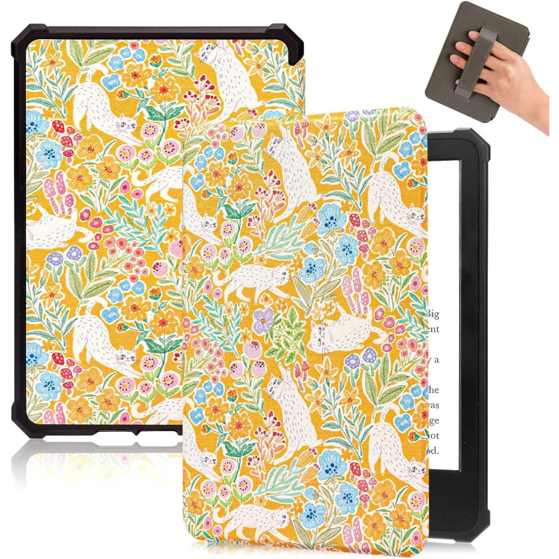 Fancity étui compatible avec kindle paperblanc (12e génération 2024) 7" et kindle colorsoft signature edition, cuir pu souple ét