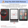 Fancity étui compatible avec kindle paperblanc (12ème génération 2024) et kindle colorsoft signature edition, cuir pu souple tpu