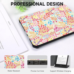 Fancity étui compatible avec kindle paperblanc (12e génération 2024) 7" et kindle colorsoft signature edition, étui en cuir pu s