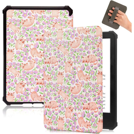 Fancity étui compatible avec kindle paperblanc (12ème génération 2024) et kindle colorsoft signature edition, cuir pu souple tpu