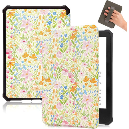 Fancity étui pour kindle paperblanc 6,8", coque souple avec dragonne, mise en veille/réveil automatique intelligente pour kindle