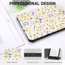 Fancity étui compatible avec kindle paperblanc (12ème génération 2024) et kindle colorsoft signature edition, cuir pu souple tpu