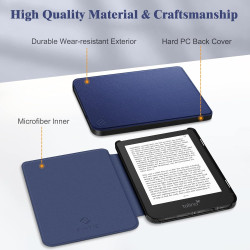 FINTIE Étui Compatible avec 6” Kobo Clara Colour/BW 2024 et Kobo Clara 2E 2022 - Housse Fine et Légère Coque Fermeture Magnétiqu