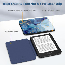 FINTIE Étui Compatible avec 6” Kobo Clara Colour/BW 2024 et Kobo Clara 2E 2022 - Housse Fine et Légère Coque Fermeture Magnétiqu