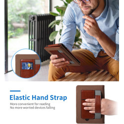 Kindle paperblanc 2024 étui de protection 7" (12ème génération) avec support et dragonne pour mise en veille/réveil automatique,