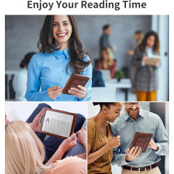 Kindle paperblanc 2024 étui de protection 7" (12ème génération) avec support et dragonne pour mise en veille/réveil automatique,