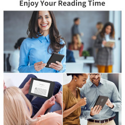 Kindle paperblanc 2024 étui de protection 7" (12ème génération) avec support et dragonne pour mise en veille/réveil automatique,
