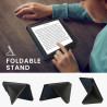 kwmobile Étui Compatible avec Kobo Clara 2E Coque - Étui à Rabat magnétique Tablette eReader Similicuir - Bleu foncé