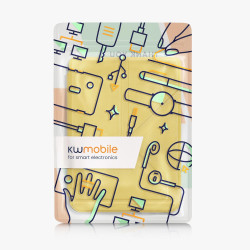 kwmobile Étui Compatible avec Kobo Clara 2E Coque - Étui à Rabat magnétique Tablette eReader Similicuir - Jaune