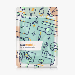 kwmobile Étui Compatible avec Kobo Clara 2E Coque - Étui à Rabat magnétique Tablette eReader Similicuir - Menthe glaciale