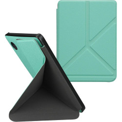 kwmobile Étui Compatible avec Kobo Clara 2E Coque - Étui à Rabat magnétique Tablette eReader Similicuir - Menthe glaciale