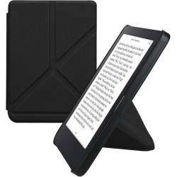 kwmobile Étui Compatible avec Kobo Clara 2E Coque - Étui à Rabat magnétique Tablette eReader Similicuir - Noir