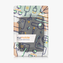kwmobile Étui Compatible avec Kobo Clara 2E Coque - Étui à Rabat magnétique Tablette eReader Similicuir - Noir