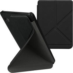 kwmobile Étui Compatible avec Kobo Clara 2E Coque - Étui à Rabat magnétique Tablette eReader Similicuir - Noir