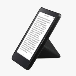 kwmobile Étui Compatible avec Kobo Clara 2E Coque - Étui à Rabat magnétique Tablette eReader Similicuir - Noir