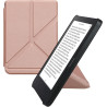 kwmobile Étui Compatible avec Kobo Clara 2E Coque - Étui à Rabat magnétique Tablette eReader Similicuir - Or Rose