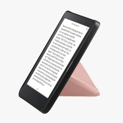 kwmobile Étui Compatible avec Kobo Clara 2E Coque - Étui à Rabat magnétique Tablette eReader Similicuir - Or Rose