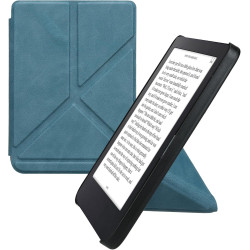 kwmobile Étui Compatible avec Kobo Clara 2E Coque - Étui à Rabat magnétique Tablette eReader Similicuir - pétrole
