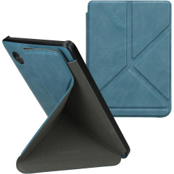 kwmobile Étui Compatible avec Kobo Clara 2E Coque - Étui à Rabat magnétique Tablette eReader Similicuir - pétrole
