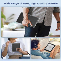 Vovipo coque transparente pour 7" kindle paperblanc et paperblanc signature edition (12ème génération, 2024), coque arrière tpu 