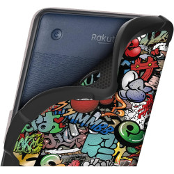 Ultra Fine Automatique Veille/Réveil Housse Coque pour Kobo Clara Colour/Kobo Clara 2E/Kobo Clara BW Étui avec Dragonne,Graffiti