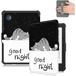 Ultra Fine Automatique Veille/Réveil Housse Coque pour Kobo Clara Colour Étui avec Dragonne,Le Chat