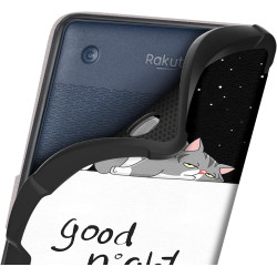 Ultra Fine Automatique Veille/Réveil Housse Coque pour Kobo Clara Colour Étui avec Dragonne,Le Chat
