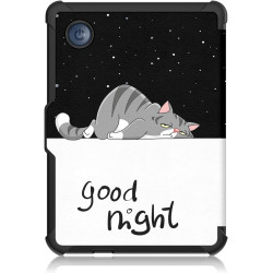 Ultra Fine Automatique Veille/Réveil Housse Coque pour Kobo Clara Colour Étui avec Dragonne,Le Chat