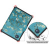 Ultra Fine Automatique Veille/Réveil Housse Coque pour Kobo Clara Colour/Kobo Clara 2E/Kobo Clara BW Étui avec Dragonne,Fleurs