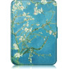 Ultra Fine Automatique Veille/Réveil Housse Coque pour Kobo Clara Colour/Kobo Clara 2E/Kobo Clara BW Étui avec Dragonne,Fleurs