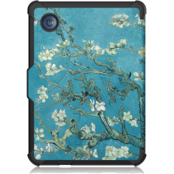 Ultra Fine Automatique Veille/Réveil Housse Coque pour Kobo Clara Colour/Kobo Clara 2E/Kobo Clara BW Étui avec Dragonne,Fleurs