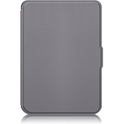 Housse Coque Ultra Fine pour Kobo Clara Colour/2E/BW - Étui Automatique Veille/Réveil avec Dragonne, Gris