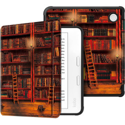FINTIE Étui Compatible avec 7" Kobo Libra Colour 2024 / Kobo Libra 2 2021 (Modèle: N428 / N418), Housse Fine Légère Coque Arrièr