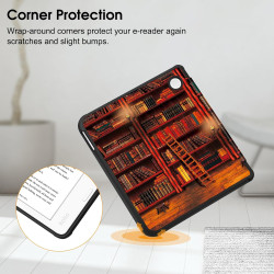 FINTIE Étui Compatible avec 7" Kobo Libra Colour 2024 / Kobo Libra 2 2021 (Modèle: N428 / N418), Housse Fine Légère Coque Arrièr