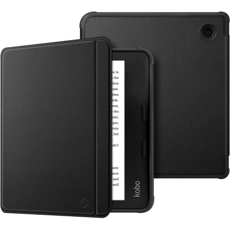 FINTIE Étui Compatible avec 7" Kobo Libra Colour 2024 / Kobo Libra 2 2021 (Modèle: N428 / N418), Housse Fine Légère Coque Arrièr