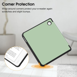 FINTIE Étui Compatible avec 7" Kobo Libra Colour 2024 / Kobo Libra 2 2021 (Modèle: N428 / N418), Housse Fine Légère Coque Arrièr