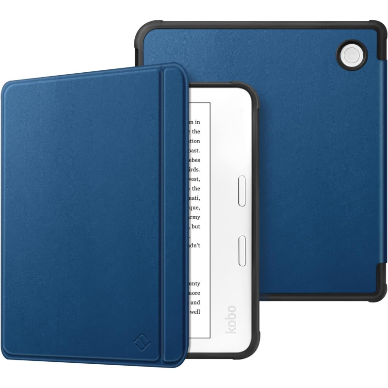 FINTIE Étui Compatible avec 7" Kobo Libra Colour 2024 / Kobo Libra 2 2021 (Modèle: N428 / N418), Housse Fine Légère Coque Arrièr