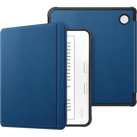 FINTIE Étui Compatible avec 7" Kobo Libra Colour 2024 / Kobo Libra 2 2021 (Modèle: N428 / N418), Housse Fine Légère Coque Arrièr