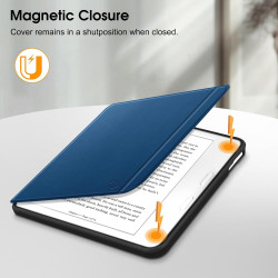FINTIE Étui Compatible avec 7" Kobo Libra Colour 2024 / Kobo Libra 2 2021 (Modèle: N428 / N418), Housse Fine Légère Coque Arrièr