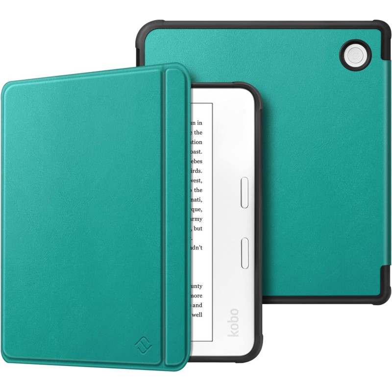FINTIE Étui Compatible avec 7" Kobo Libra Colour 2024 / Kobo Libra 2 2021 (Modèle: N428 / N418), Housse Fine Légère Coque Arrièr