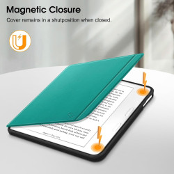 FINTIE Étui Compatible avec 7" Kobo Libra Colour 2024 / Kobo Libra 2 2021 (Modèle: N428 / N418), Housse Fine Légère Coque Arrièr