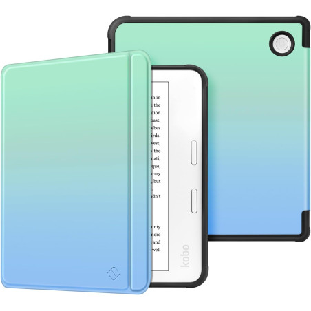 FINTIE Étui Compatible avec 7" Kobo Libra Colour 2024 / Kobo Libra 2 2021 (Modèle: N428 / N418), Housse Fine Légère Coque Arrièr
